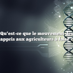 Question : Qu’est-ce que le mouvement des clôtures a appris aux agriculteurs à faire ?